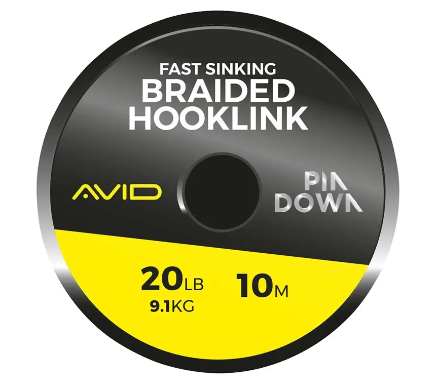 Fir textil AVID carp pindown braided hooklink 20lb/10m Livrare rapidă