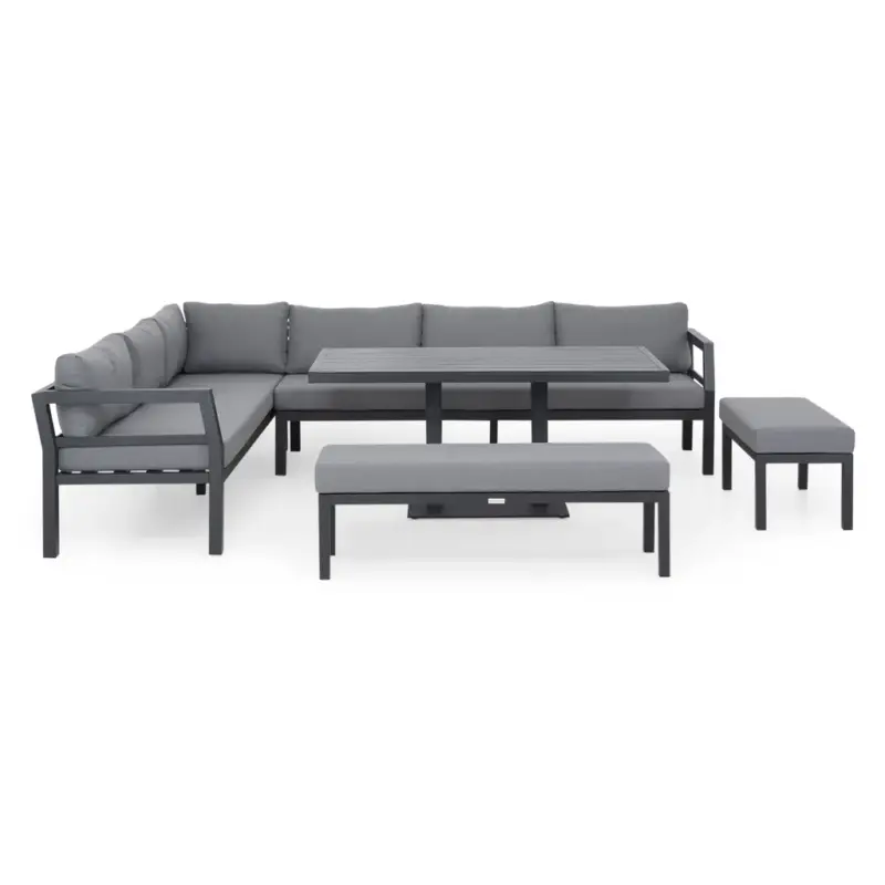 Cumpără online BONDI Set mobilier terasă/grădină, colțar, 2 banchete și masă