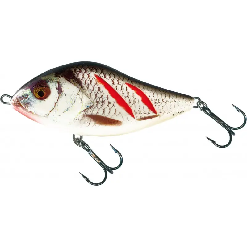 Vobler Salmo Slider Floating, Wounded Real Grey Shiner, 10cm, 36g Ultima șansă