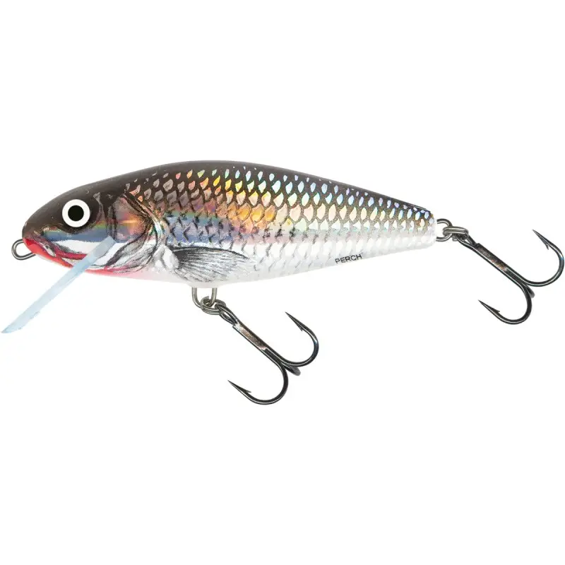 Promoție Vobler Salmo Perch Floating, Holographic Grey Shiner, 12cm