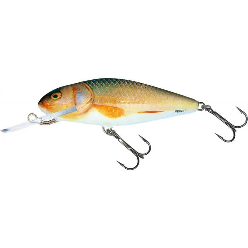 Cel mai vândut Vobler Salmo Perch Deep Runner, Real Roach, 8cm, 14g