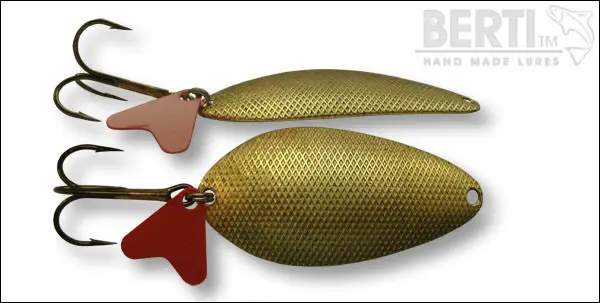 Cumpărături sigure Lingura Oscilanta BERTI Para Nr.2 Amprenta Patrate, Gold, 12g