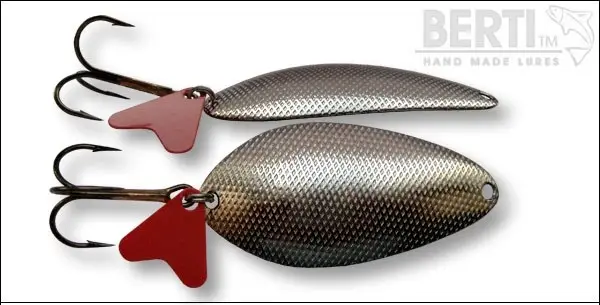 Cumpără online Lingura Oscilanta BERTI Para Nr. 2 Amprenta Patrate, Nickel, 10g