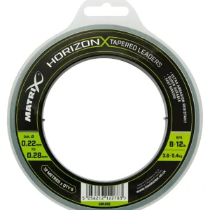 Plată sigură Fir Inaintas Conic Matrix Horizon X Tapered Shock Leader, 0.22-0.28mm, 5x12m