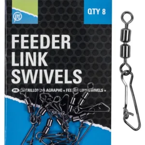 Super ofertă Vartej Dublu cu Agrafa Preston Double Feeder Link Swivels, 8buc/plic