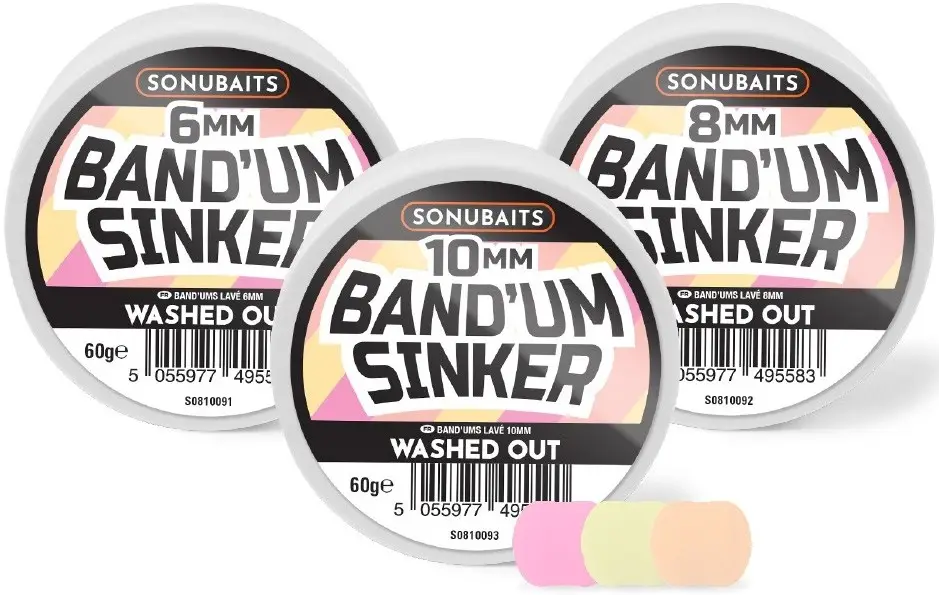 Pelete pentru Carlig SONUBAITS Band'um Sinkers, 10mm, 60g, Washed Out Chilipir