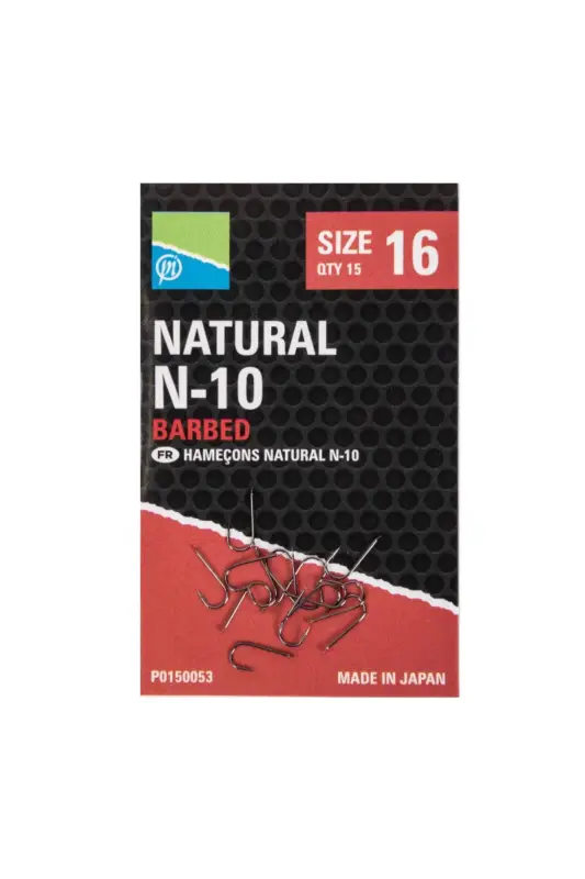 Cumpără acum Carlige cu Micro Barbeta Preston Natural N-10, 15buc/plic