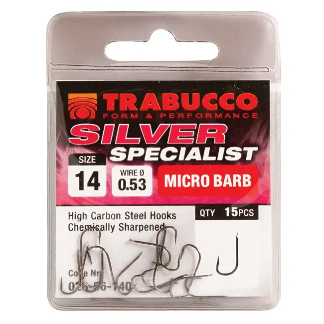 Carlige Trabucco Silver Specialist, 15buc/plic Ofertă de sezon