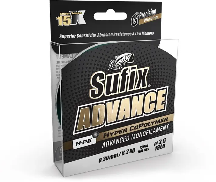 Fir Monofilament Sufix Advance HMPE Hyper CoPolymer, Clear, 300m Noutate