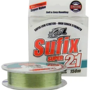 Fir Monofilament Sufix Super 21 Low Stretch, Lo-Vis Green, 300m Livrare gratuită