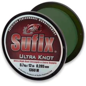 Reducere specială Fir Monofilament Sufix Ultra Knot Smoke Green, 690m - 1306m