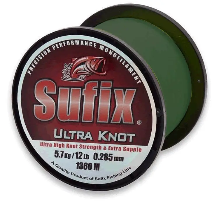 Reducere specială Fir Monofilament Sufix Ultra Knot Smoke Green, 690m - 1306m