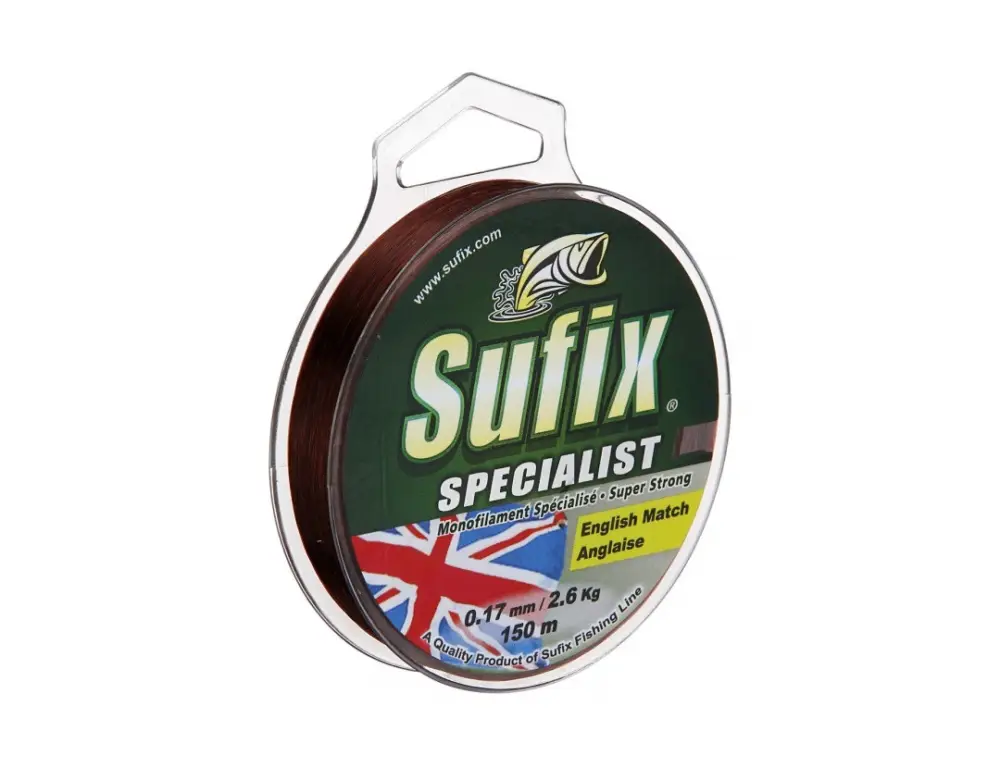 Mai ieftin Fir Sufix Monofilament Specialist English Match Burgundy 150m