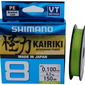 Mai ieftin Fir Textil Shimano Kairiki 8 Braided Line, Mantis Green, 150m, 0.20mm 17.1kg
