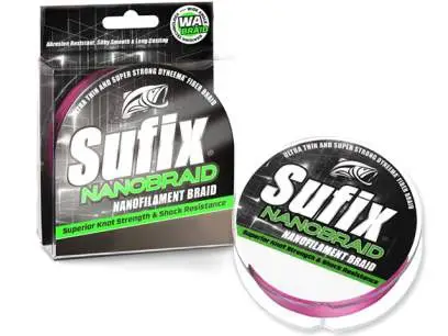 Fir Textil Sufix Nano Braid, Roz, 135m Retur ușor