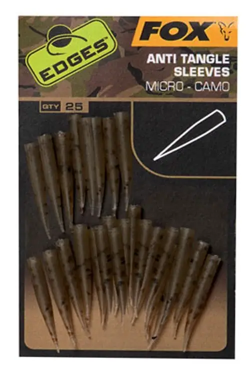 Fox Edges Anti Tangle Sleeves Camo Micro Reducere specială