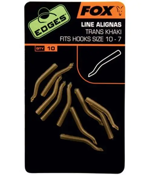 Line Aligner Fox Edges Trans Khaki, 10buc/plic,marimea 10-7 Preț promoțional