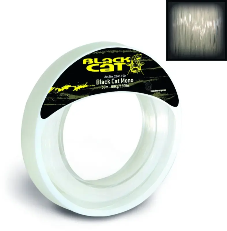 Fir Monofilament Somn Black Cat Mono Leader, 50m Calitate înaltă