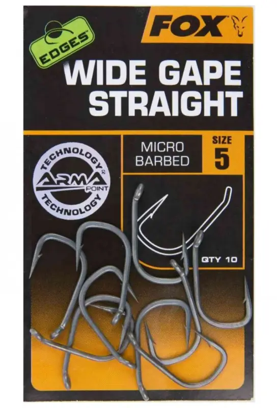 Carlige Fox Edges Armapoint Wide Gape Straight Preț promoțional