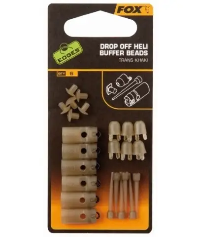 Plată sigură Kit Montura FOX Drop Off Heli Buffer Beads, 4x6buc/plic