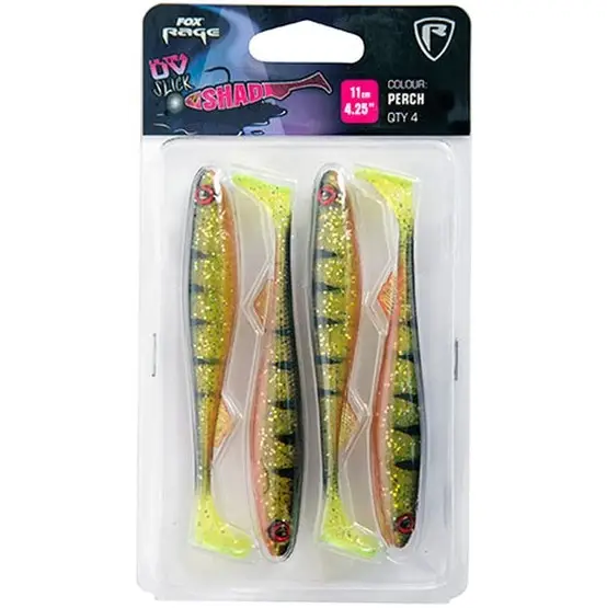 Ultima șansă Shad Fox Rage Slick Shad Ultra UV, Perch, 11cm, 4buc/plic