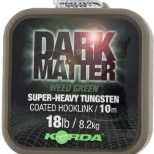 Bestseller Fir Textil Cu Camasa Korda Dark Matter Super-Heavy Tungsten Coated Hooklink Weed Green, 10m