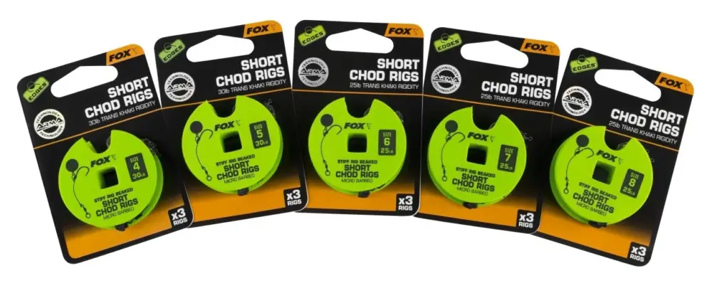 Montura FOX Edges Stiff Chod Rig Short, 3buc/disc Livrare gratuită