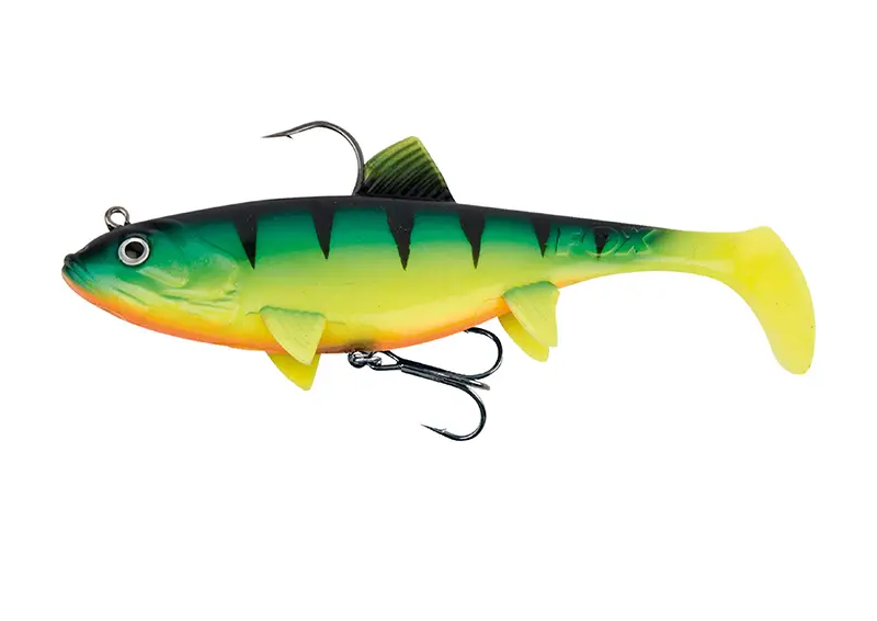 Ofertă specială Swimbait FOX Rage Replicant Wobble, UV Fire Tiger, 23cm, 115g, 1buc/blister
