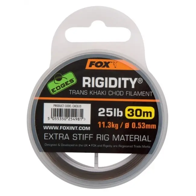Fir Monofilament Monturi Fox Edges Rigidity Trans Khaki, 30m Ofertă
