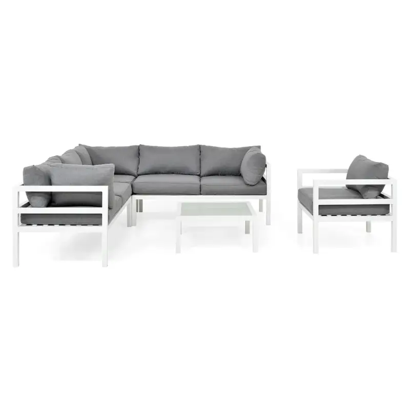 MADRID Set mobilier terasă/grădină, fotoliu, colțar și măsuță Chilipir