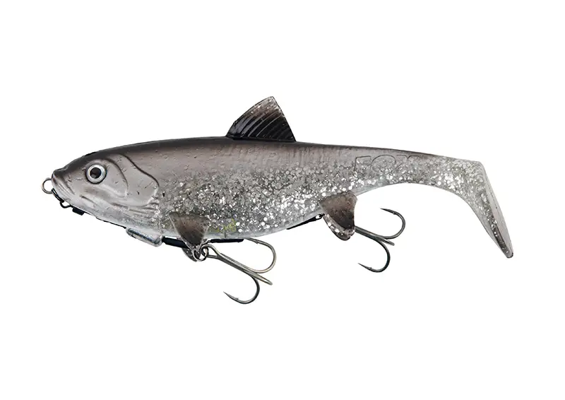 Swimbait Fox Rage Replicant Shallow Legend Colors, UV Silver Bait Fish, 18cm, 65g Preț mic