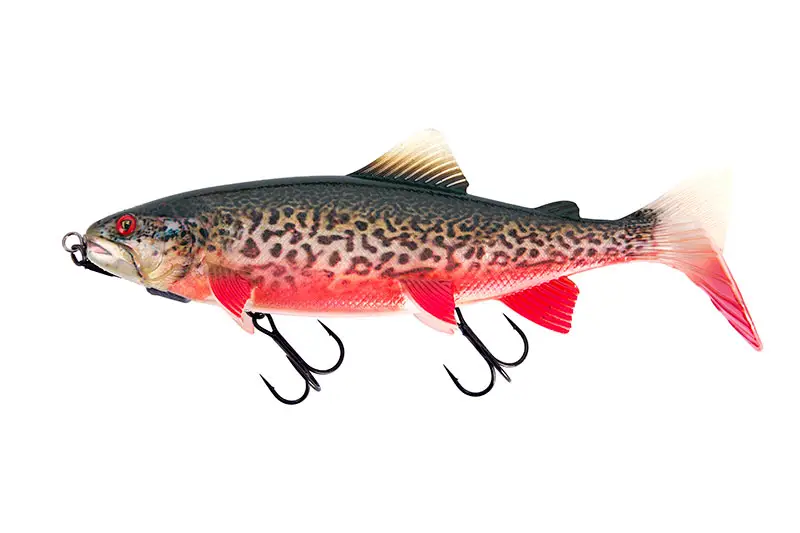Doar azi Swimbait Fox Rage Realistic Replicant Trout Shallow, Supernatural Tiger Trout, 18cm, 70g