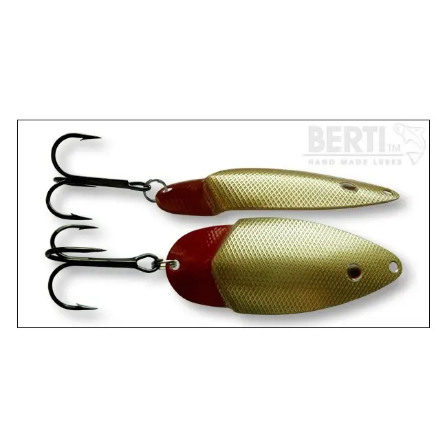 Preț redus Lingura Oscilanta Bertilure Lucky Redtail XXL Gold Amprenta Patrate 7.8cm 13g
