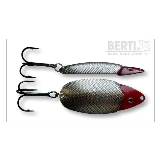 Preferatul clienților Lingura Oscilanta Bertilure Lucky Red Head XXL Nickel Amprenta Patrate 7.8cm 13g