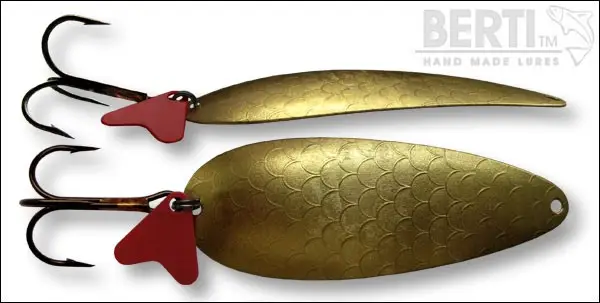 Ofertă de sezon Lingura Oscilanta Bertilure Para Gigant Amprenta Drg. Skin Gold 16 Grame