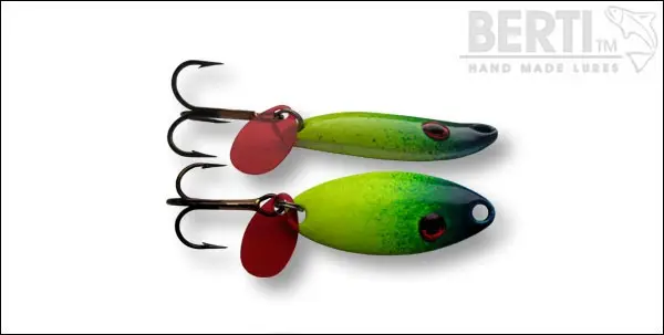 Lingura Oscilanta Bertilure Candy Perch Amprenta Vopsea Culoare Blue-Chartreuse 4g Transport gratuit