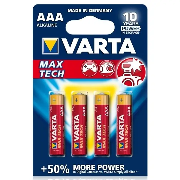 Reduceri Baterie Varta High Energy AAA 1.5V 4buc/set