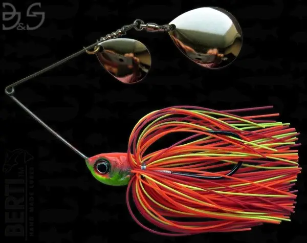 Spinnerbait Berti Gigant Big&Strong Colorado Colorado, Portocaliu/Rosu/Chartreuse, 17g Ofertă