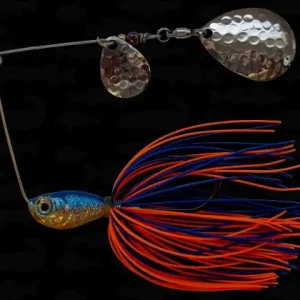 Lichidare de stoc Bertilure Spinnerbait Colorado Nr.2 Colorado Deep Cup 14g Skirt Siliconic Blue - Orange