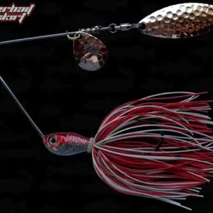 Preț redus Spinnerbait cu Skirt Berti Colorado Salcie, Alb/Rosu, 14g