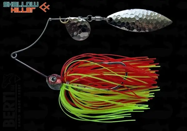 Preț promoțional Spinnerbait Berti Shallow Killer Colorado Salcie, Rosu/Chartreuse, 7g