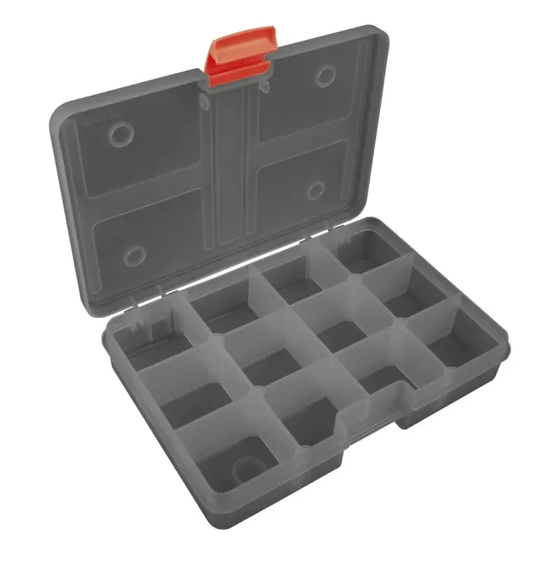 Cutie pentru Accesorii Fox Rage Stack'n Store Small Shallow, 12 Compartimente, 22x15x4cm Ultima șansă