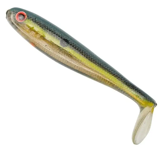 Shad Strike King Shadalicious, Culoare Clear Sexy Shad, 8.9cm, 6buc/plic Lichidare de stoc