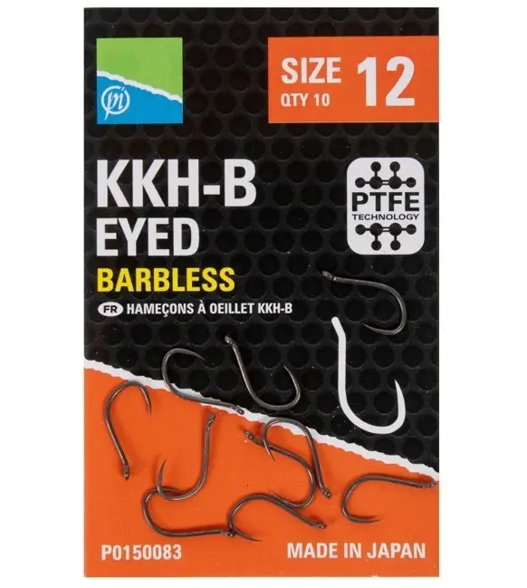 Livrare rapidă Carlige Preston KKH-B Eyed Barbless, 10buc/plic
