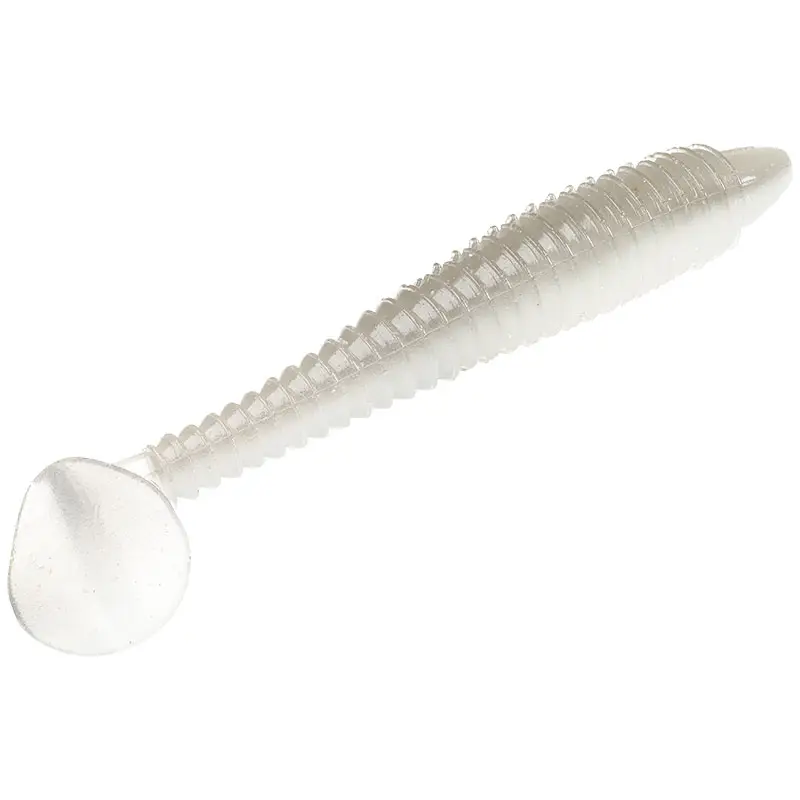 Cumpărături sigure Grub Strike King Rage Swimmer, Culoare Ghost Shad, 12cm, 6buc/plic