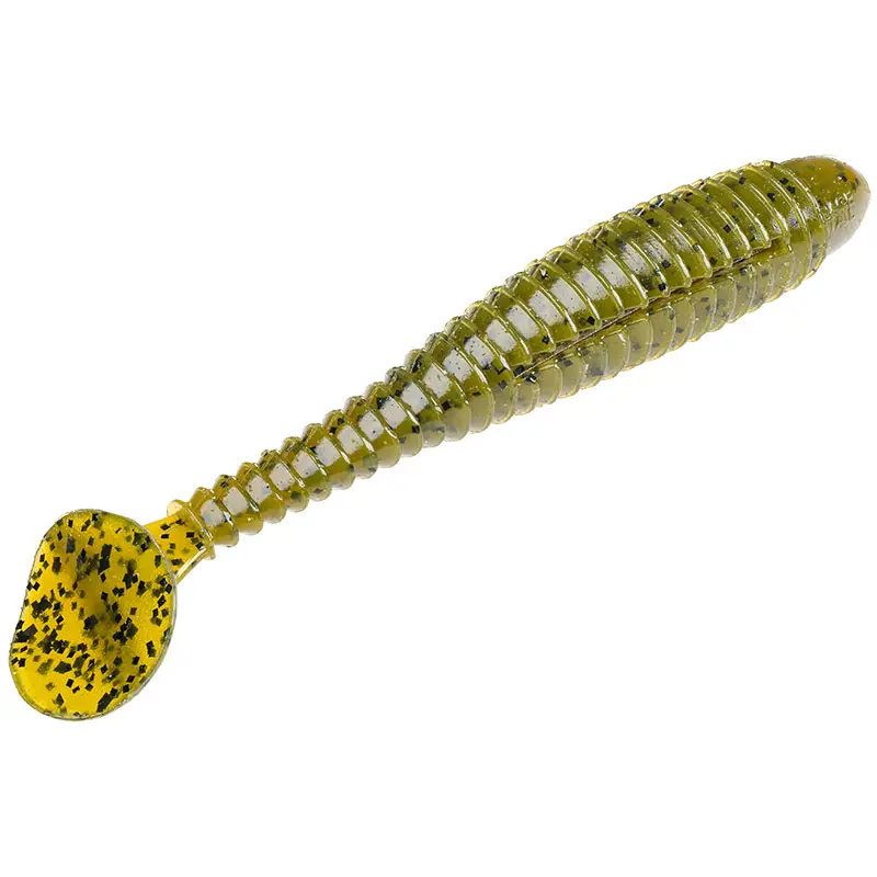 Expediere rapidă Grub Strike King Rage Swimmer, Culoare Green Pumpkin, 12cm, 6buc/plic