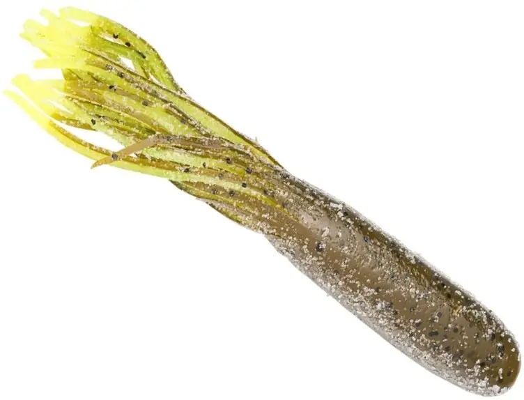 Naluca Strike King Coffee Tube, Green Pumpkin Chartreuse Tail, 11.4cm, 8buc/plic Livrare expres
