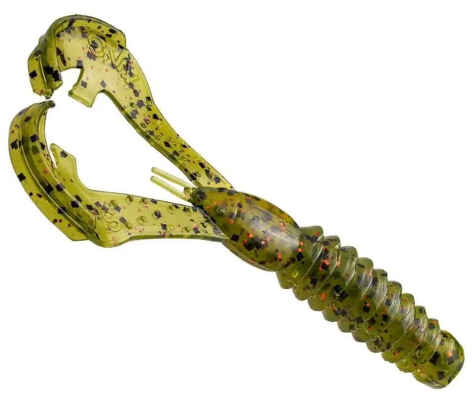 Nu rata Creatura Strike King Rage Ned Craw, Culoare Watermelon Red Flake, 7cm, 9buc/plic