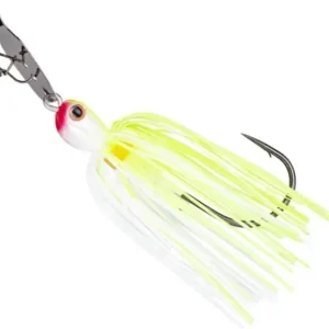 Calitate înaltă Chatterbait Strike King Thunder Cricket Vibrating Swim Jig, Chartreuse White, 14.2g