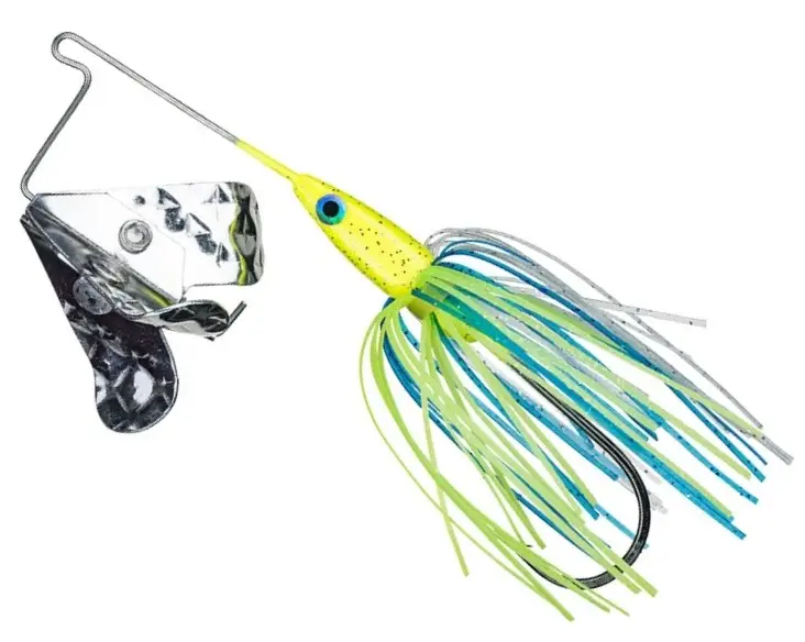 Buzzbait Strike King Tri Wing Mini Buzz King, Chartreuse Blue, 3.5g Vezi acum